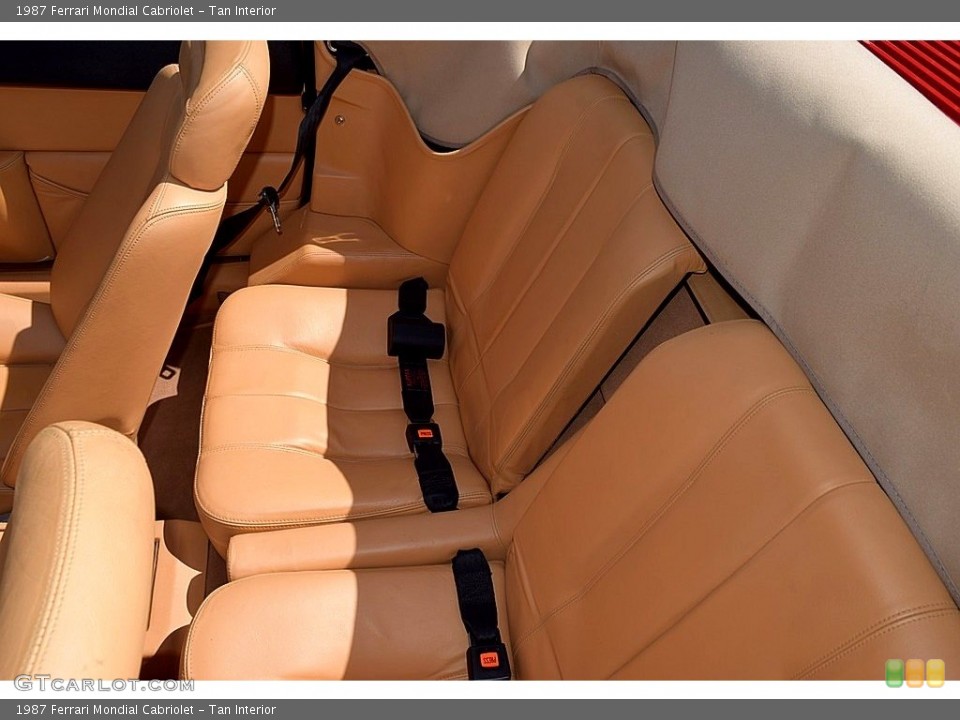 Tan Interior Rear Seat for the 1987 Ferrari Mondial Cabriolet #121654448