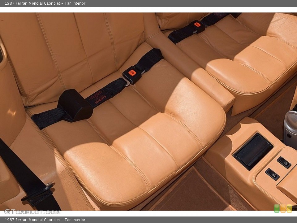Tan Interior Rear Seat for the 1987 Ferrari Mondial Cabriolet #121654699