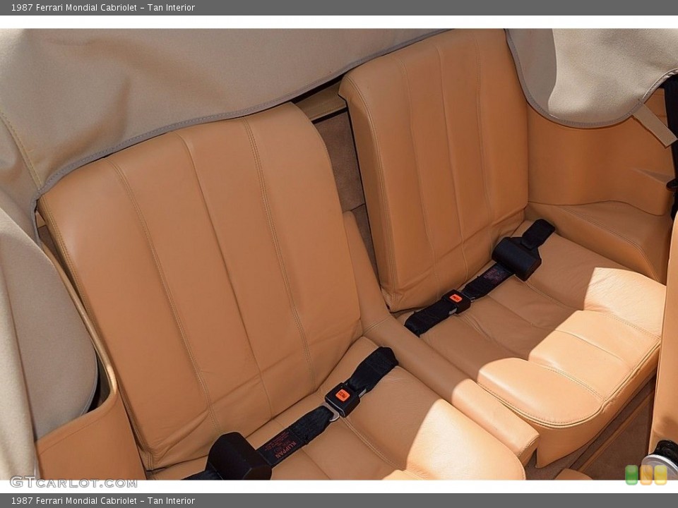 Tan Interior Rear Seat for the 1987 Ferrari Mondial Cabriolet #121654716