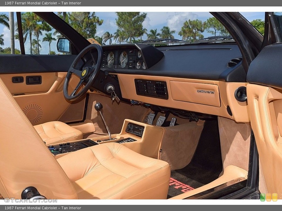 Tan Interior Dashboard for the 1987 Ferrari Mondial Cabriolet #121654795