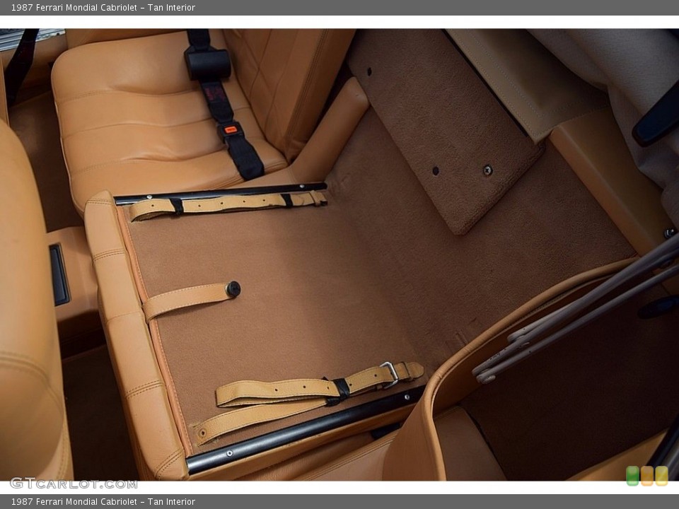 Tan Interior Rear Seat for the 1987 Ferrari Mondial Cabriolet #121654884