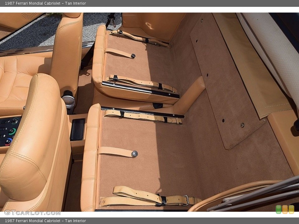 Tan Interior Rear Seat for the 1987 Ferrari Mondial Cabriolet #121654920