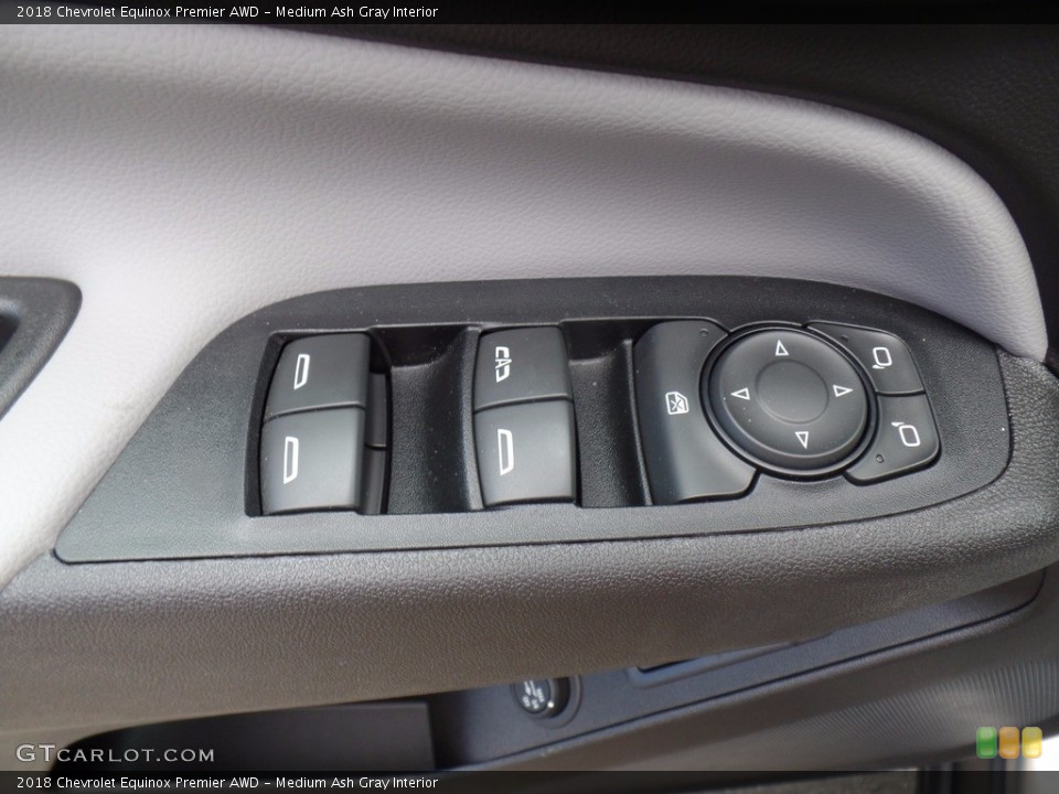 Medium Ash Gray Interior Controls for the 2018 Chevrolet Equinox Premier AWD #121664685