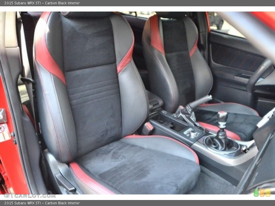Carbon Black Interior Front Seat for the 2015 Subaru WRX STI #121678296