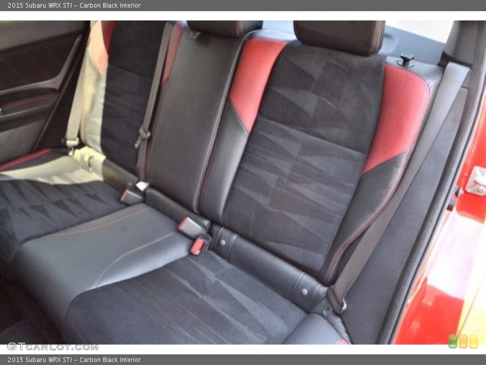 Carbon Black Interior Rear Seat for the 2015 Subaru WRX STI #121678338