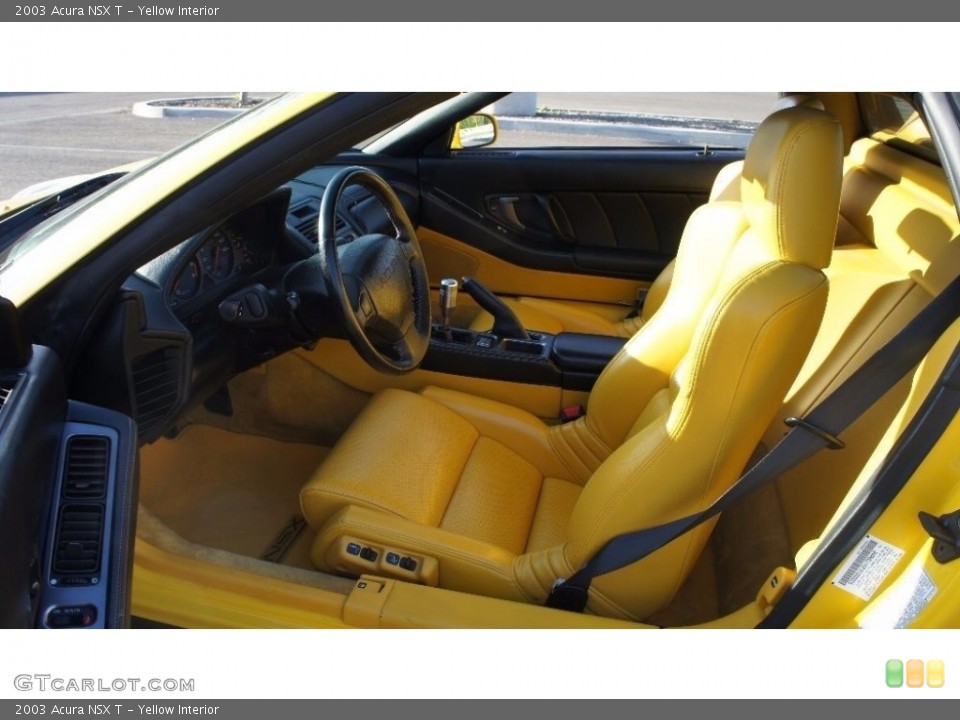 Yellow 2003 Acura NSX Interiors