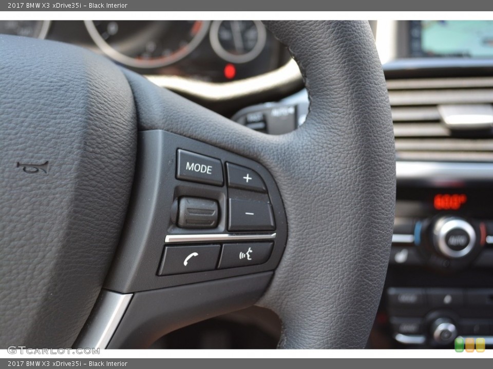 Black Interior Controls for the 2017 BMW X3 xDrive35i #121690093