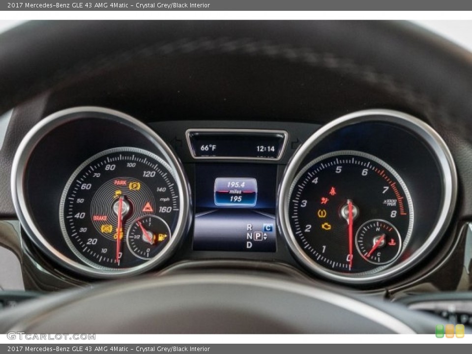 Crystal Grey/Black Interior Gauges for the 2017 Mercedes-Benz GLE 43 AMG 4Matic #121717055