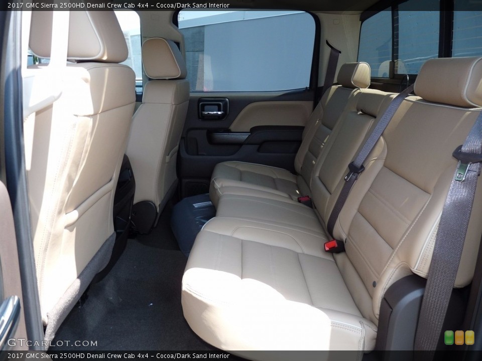 Cocoa/Dark Sand Interior Rear Seat for the 2017 GMC Sierra 2500HD Denali Crew Cab 4x4 #121719872