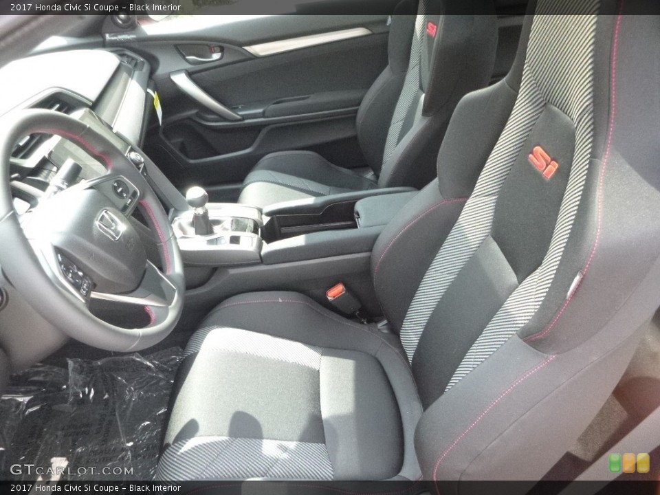 Black Interior Front Seat for the 2017 Honda Civic Si Coupe #121741642