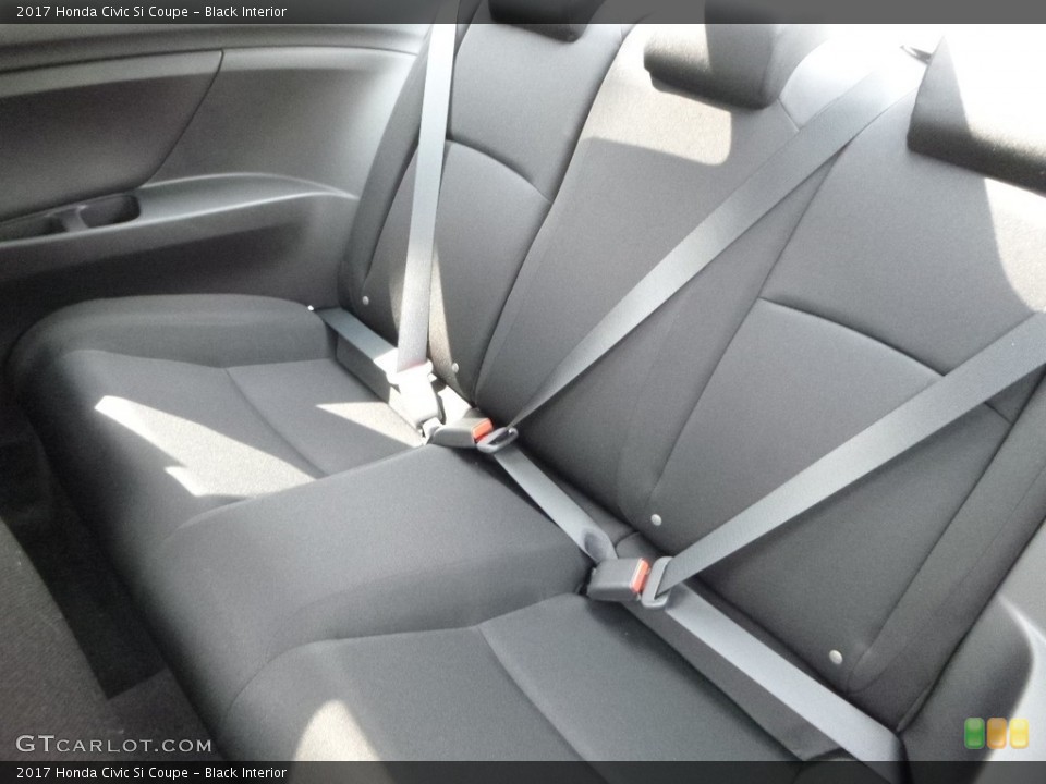 Black Interior Rear Seat for the 2017 Honda Civic Si Coupe #121741666