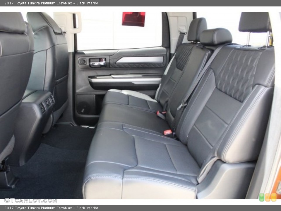 Black Interior Rear Seat for the 2017 Toyota Tundra Platinum CrewMax #121743799