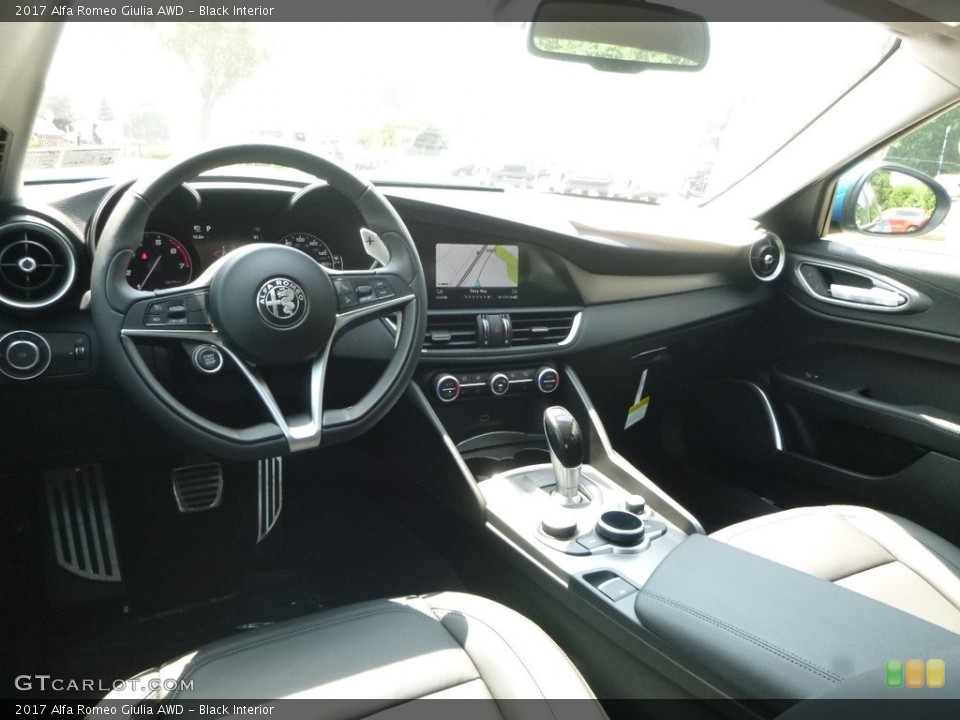 Black Interior Dashboard for the 2017 Alfa Romeo Giulia AWD #121745047