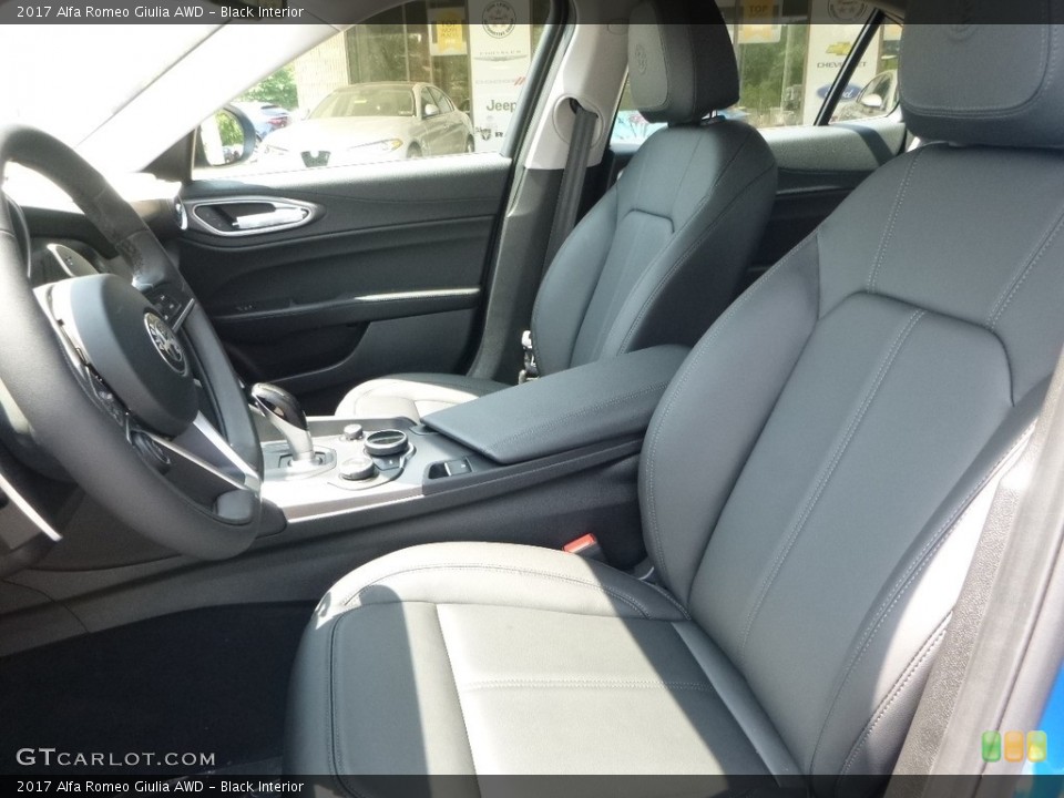 Black Interior Front Seat for the 2017 Alfa Romeo Giulia AWD #121745129