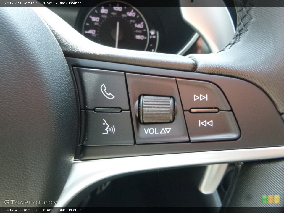 Black Interior Controls for the 2017 Alfa Romeo Giulia AWD #121745269