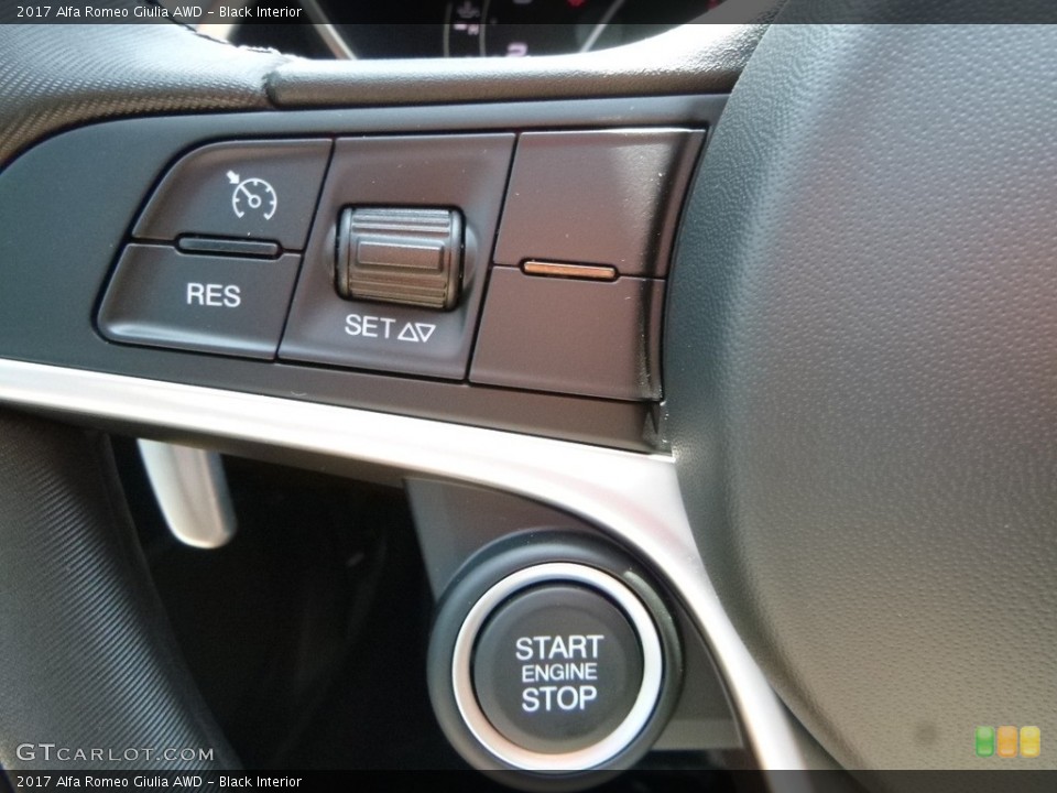 Black Interior Controls for the 2017 Alfa Romeo Giulia AWD #121745300