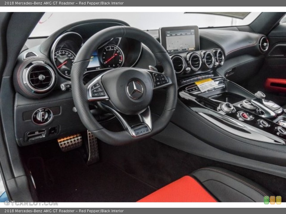 Red Pepper/Black Interior Dashboard for the 2018 Mercedes-Benz AMG GT Roadster #121745359