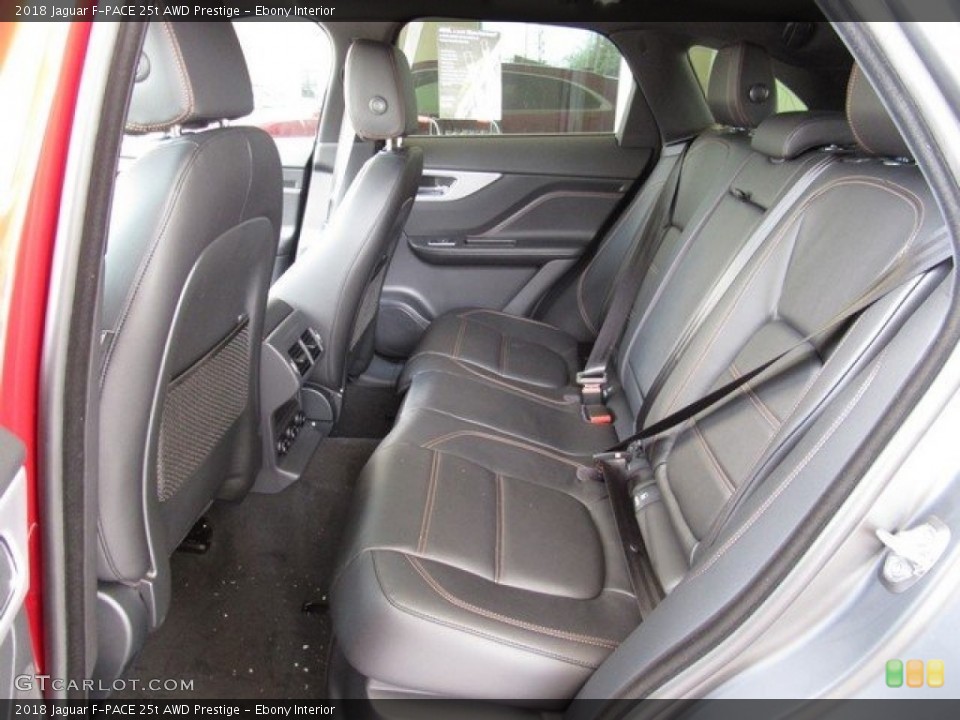 Ebony Interior Rear Seat for the 2018 Jaguar F-PACE 25t AWD Prestige #121746409