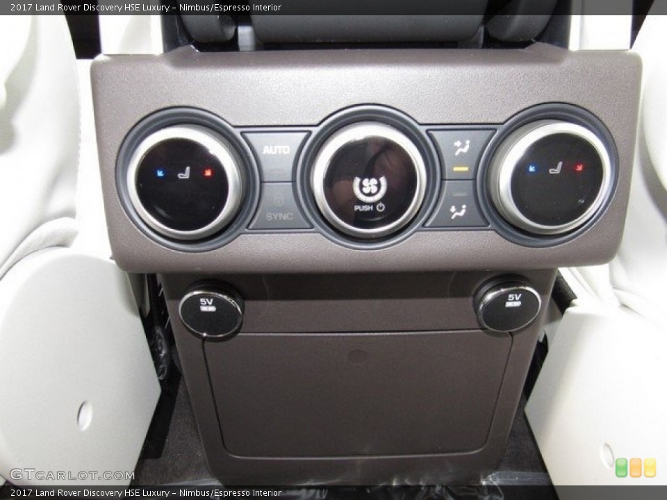 Nimbus/Espresso Interior Controls for the 2017 Land Rover Discovery HSE Luxury #121748044