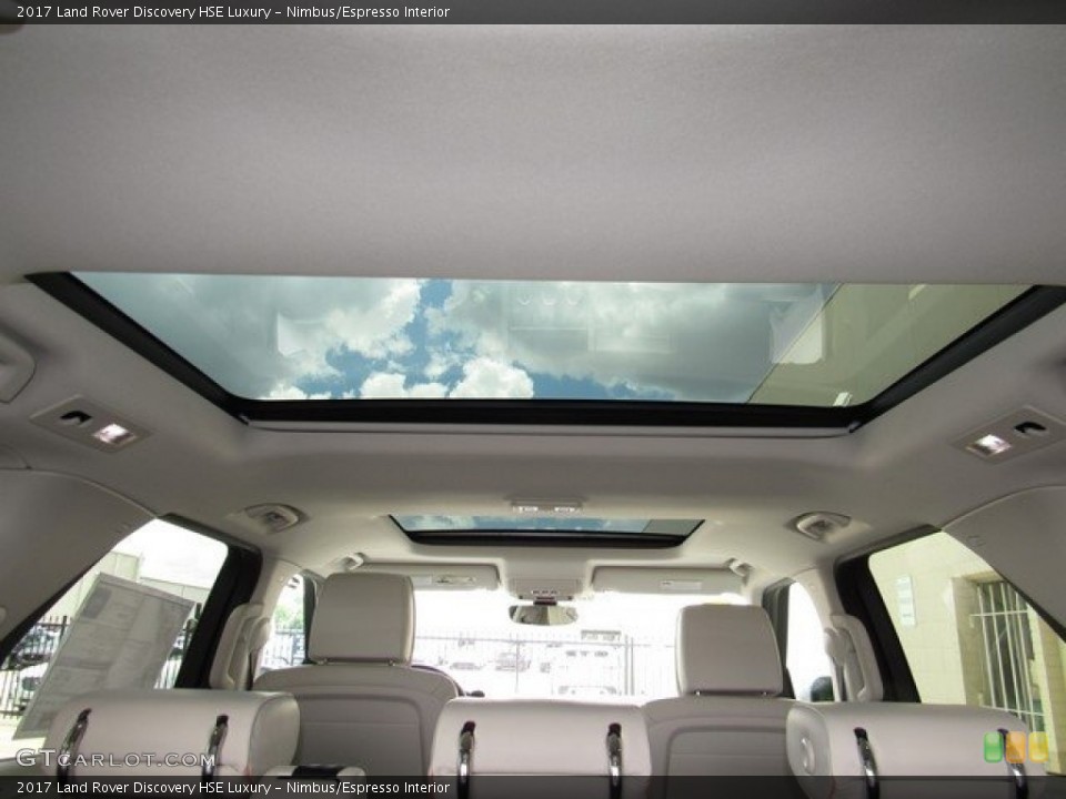 Nimbus/Espresso Interior Sunroof for the 2017 Land Rover Discovery HSE Luxury #121748085