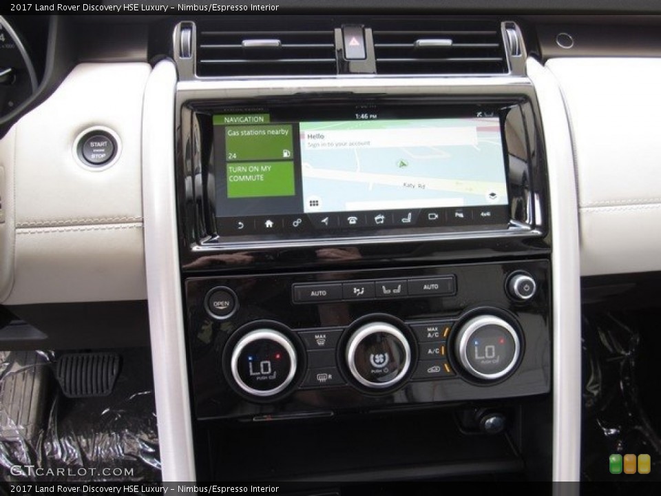 Nimbus/Espresso Interior Controls for the 2017 Land Rover Discovery HSE Luxury #121748144