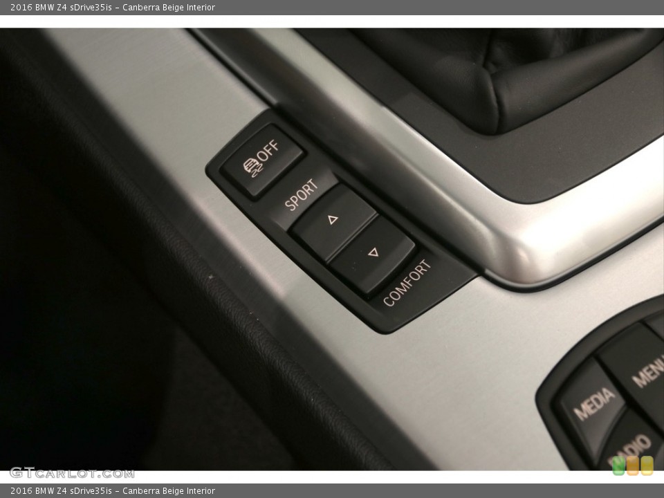 Canberra Beige Interior Controls for the 2016 BMW Z4 sDrive35is #121757737