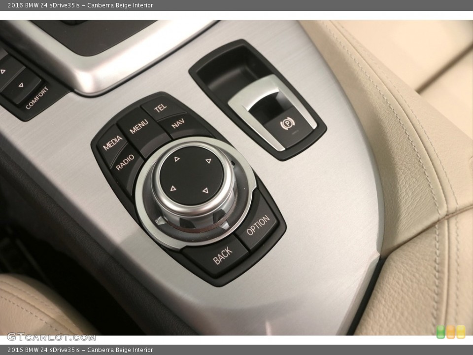 Canberra Beige Interior Controls for the 2016 BMW Z4 sDrive35is #121757746