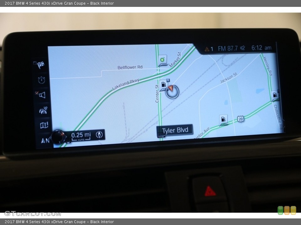 Black Interior Navigation for the 2017 BMW 4 Series 430i xDrive Gran Coupe #121758178