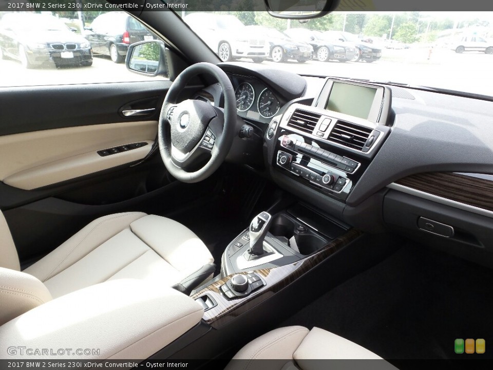 Oyster Interior Dashboard for the 2017 BMW 2 Series 230i xDrive Convertible #121760121