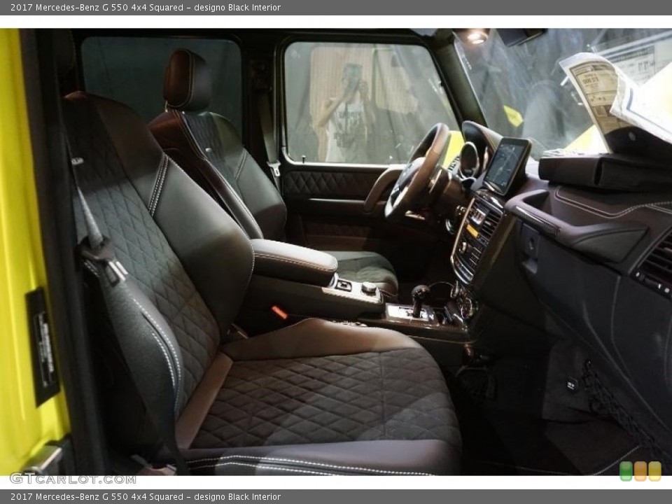 designo Black Interior Front Seat for the 2017 Mercedes-Benz G 550 4x4 Squared #121761546