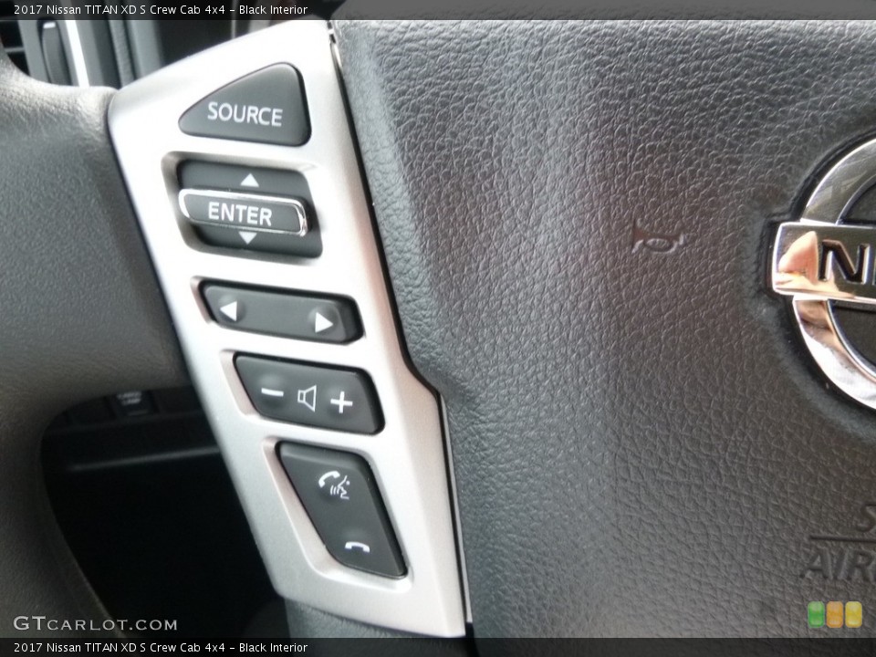Black Interior Controls for the 2017 Nissan TITAN XD S Crew Cab 4x4 #121783524