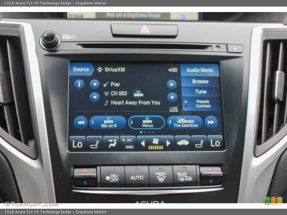 Graystone Interior Controls for the 2018 Acura TLX V6 Technology Sedan #121783965