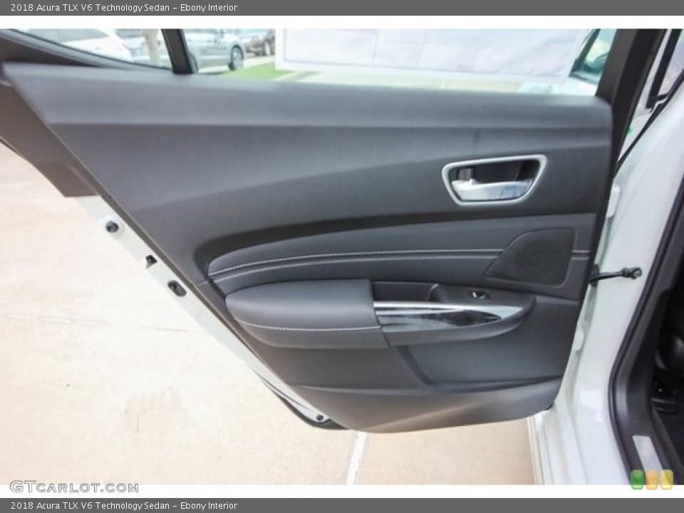Ebony Interior Door Panel for the 2018 Acura TLX V6 Technology Sedan #121786113