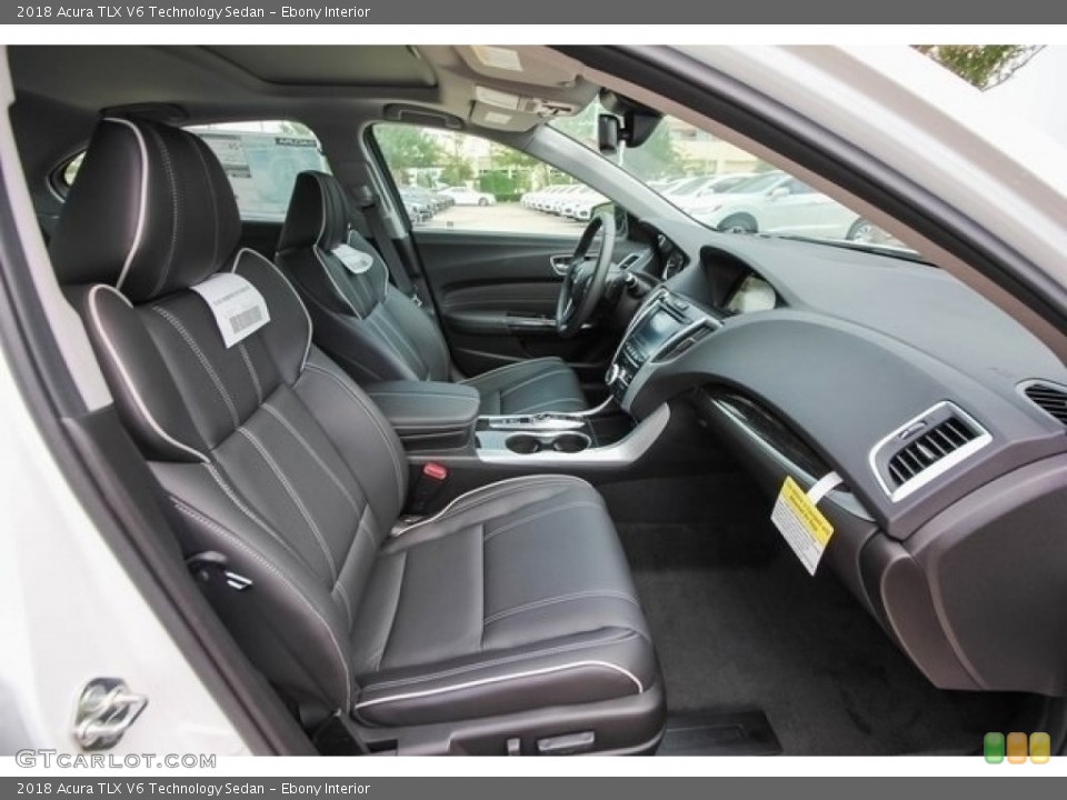 Ebony Interior Front Seat for the 2018 Acura TLX V6 Technology Sedan #121786225