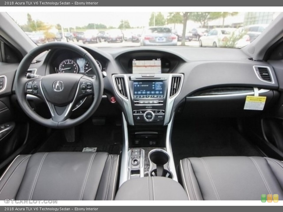 Ebony Interior Dashboard for the 2018 Acura TLX V6 Technology Sedan #121786266