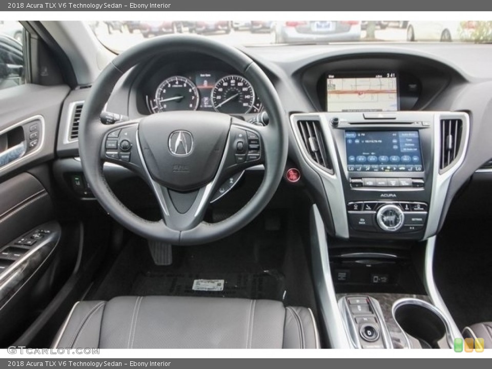 Ebony Interior Dashboard for the 2018 Acura TLX V6 Technology Sedan #121786287