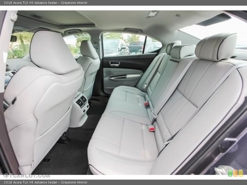Graystone Interior Rear Seat for the 2018 Acura TLX V6 Advance Sedan #121788579