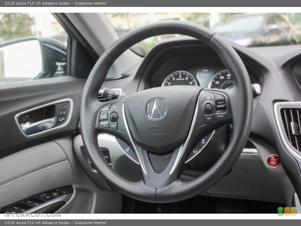 Graystone Interior Steering Wheel for the 2018 Acura TLX V6 Advance Sedan #121788733