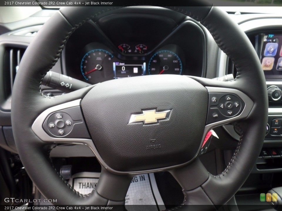 Jet Black Interior Steering Wheel for the 2017 Chevrolet Colorado ZR2 Crew Cab 4x4 #121793727