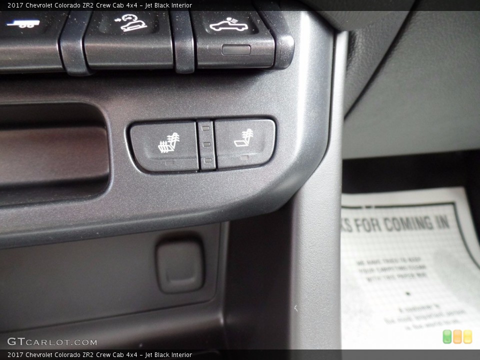 Jet Black Interior Controls for the 2017 Chevrolet Colorado ZR2 Crew Cab 4x4 #121794139
