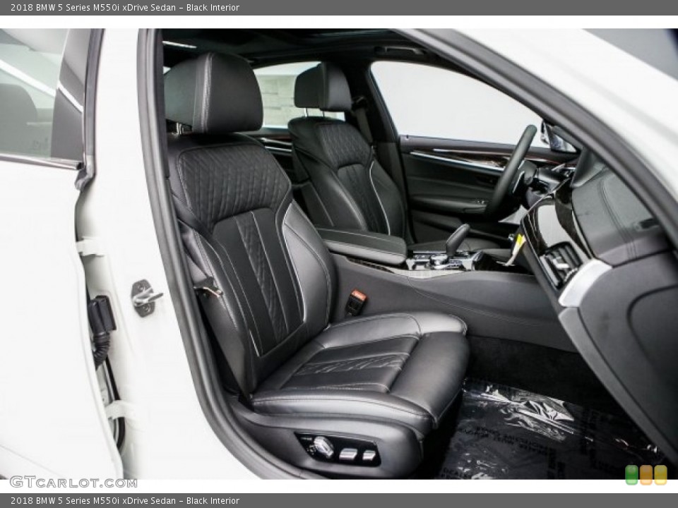 Black Interior Photo for the 2018 BMW 5 Series M550i xDrive Sedan #121796804