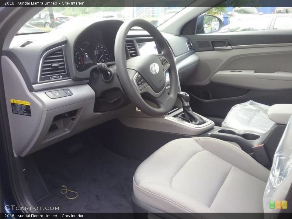 Gray Interior Photo for the 2018 Hyundai Elantra Limited #121802261