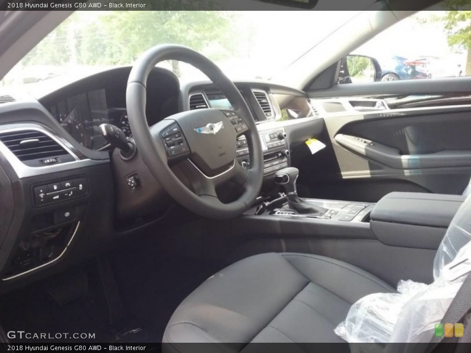Black Interior Photo for the 2018 Hyundai Genesis G80 AWD #121802785