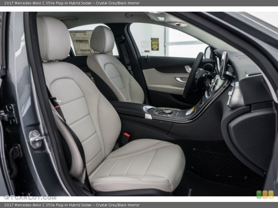Crystal Grey/Black Interior Front Seat for the 2017 Mercedes-Benz C 350e Plug-in Hybrid Sedan #121806348