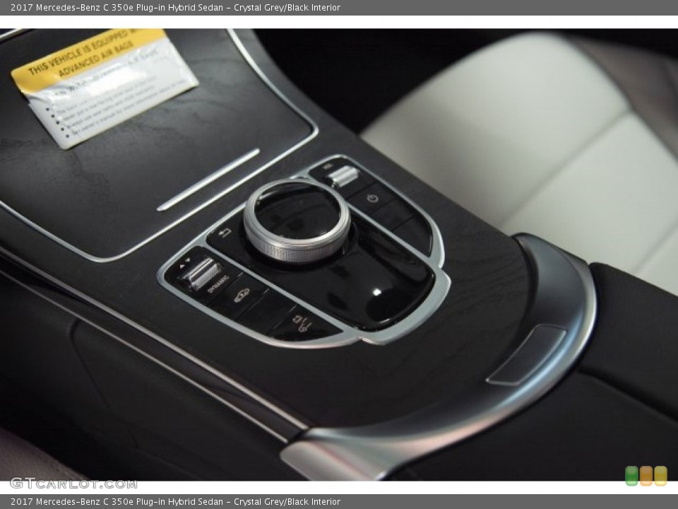 Crystal Grey/Black Interior Controls for the 2017 Mercedes-Benz C 350e Plug-in Hybrid Sedan #121806432