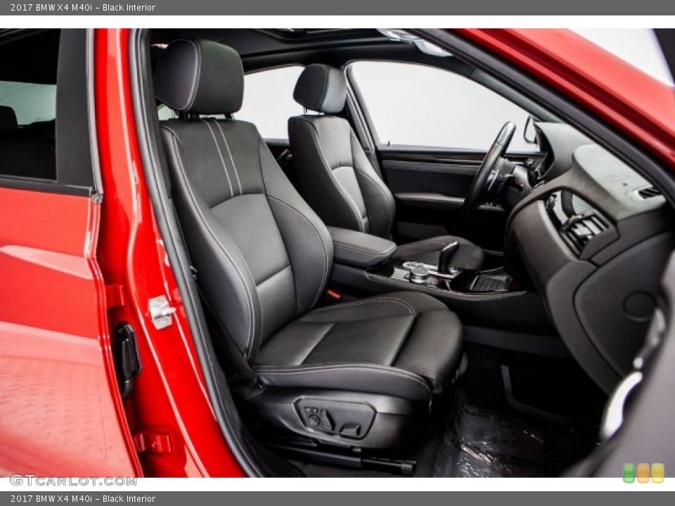 Black Interior Front Seat for the 2017 BMW X4 M40i #121806933