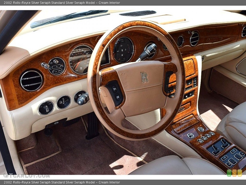 Cream Interior Dashboard for the 2002 Rolls-Royce Silver Seraph  #121810177