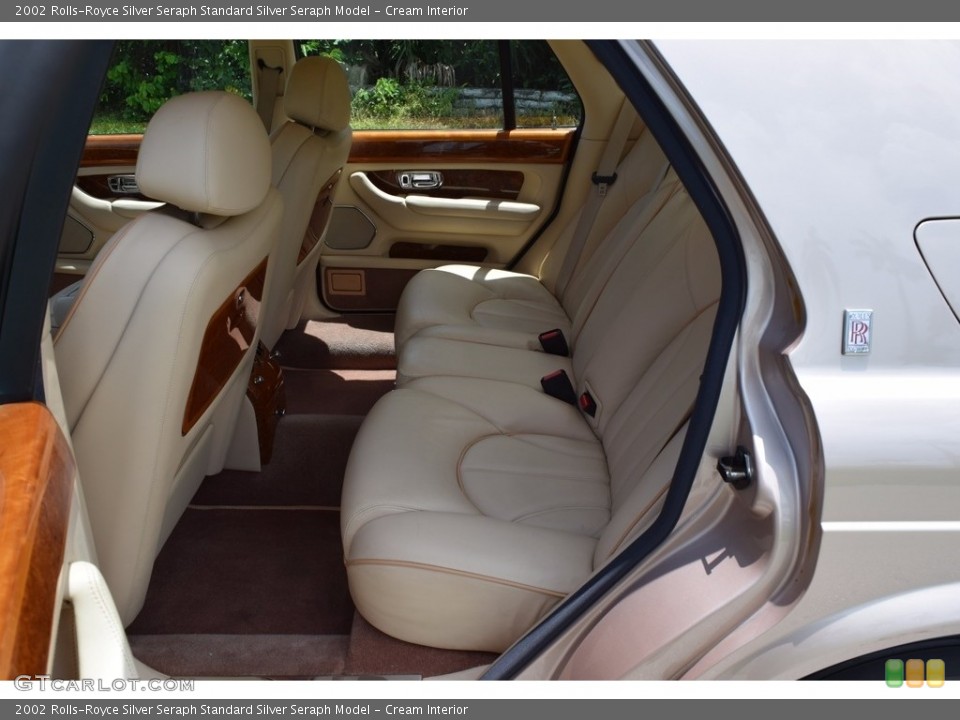 Cream Interior Rear Seat for the 2002 Rolls-Royce Silver Seraph  #121810238