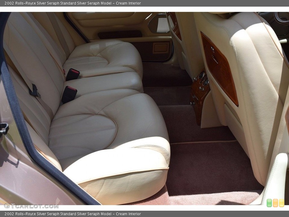 Cream Interior Rear Seat for the 2002 Rolls-Royce Silver Seraph  #121810495