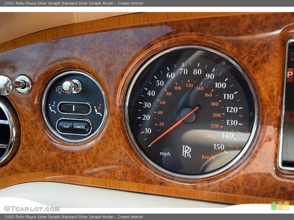 Cream Interior Gauges for the 2002 Rolls-Royce Silver Seraph  #121810915